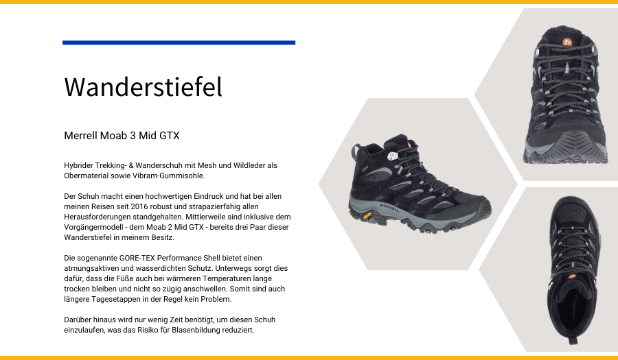 Packliste Wanderstiefel - Wanderlust Jakobswege