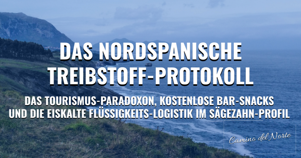 Camino del Norte: Das nordspanische Treibstoff-Protokoll – Das Tourismus-Paradoxon, kostenlose Bar-Snacks und die eiskalte Flüssigkeits-Logistik im Sägezahn-Profil
